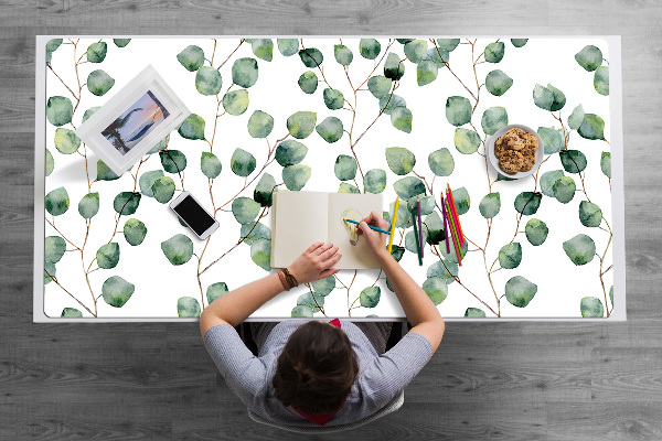 Sous-main bureau Brindilles avec feuilles