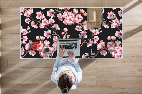 Tapis de bureau fleurs de cerisier