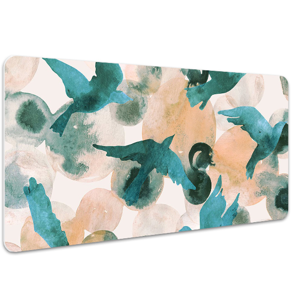 Sous-main bureau Oiseaux peints