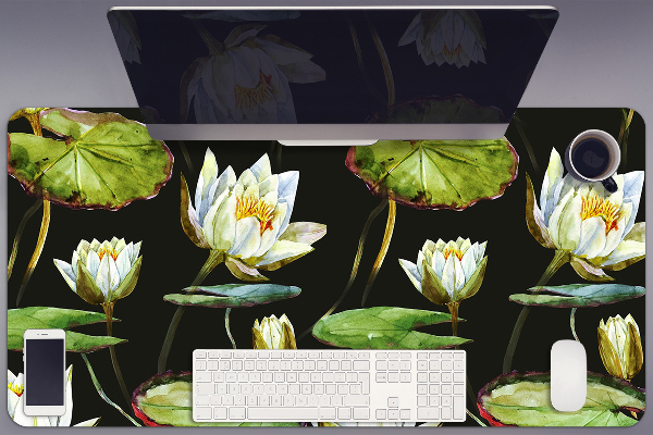 Sous main de bureau Fleurs de lotus