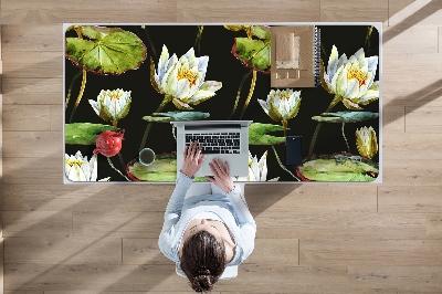 Sous main de bureau Fleurs de lotus