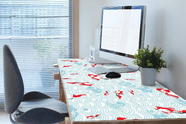 Sous main de bureau Carpe koi