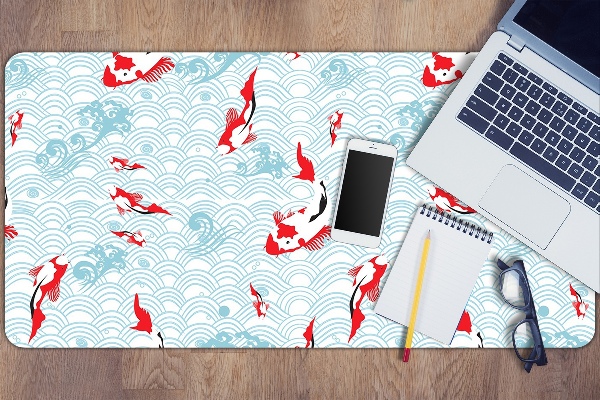 Sous main de bureau Carpe koi
