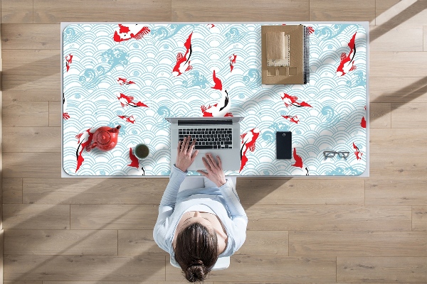 Sous main de bureau Carpe koi