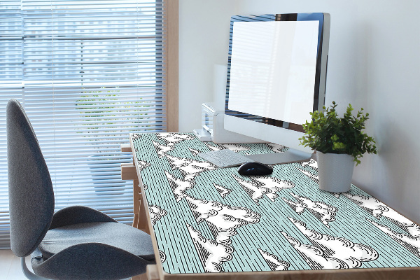 Sous-main bureau Dessin des nuages