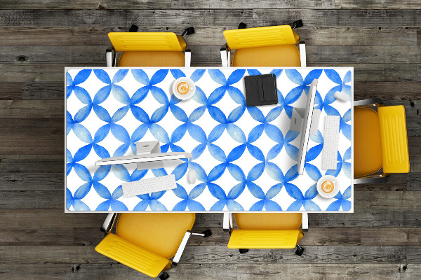 Tapis de bureau Cercles bleus