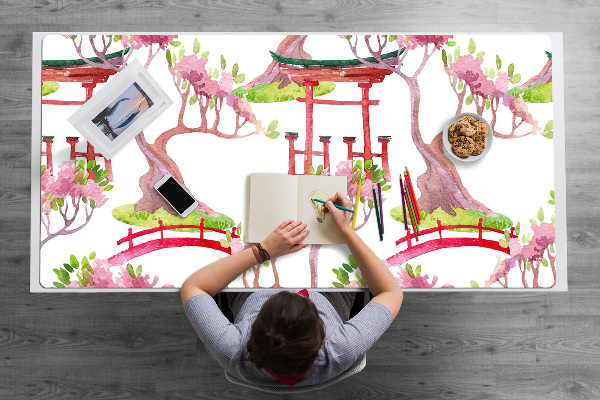 Sous-main bureau Motifs japonais
