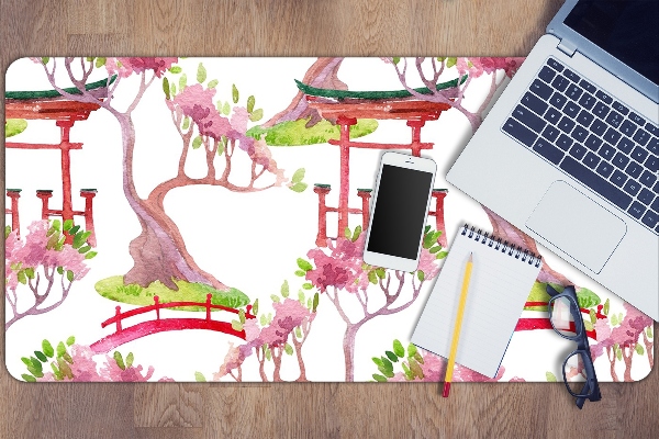 Sous-main bureau Motifs japonais