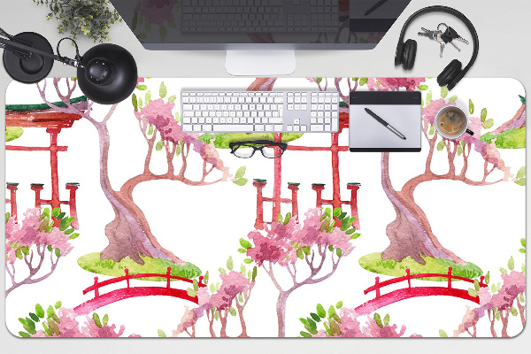 Sous-main bureau Motifs japonais