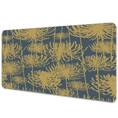 Tapis de bureau Fleurs dorées