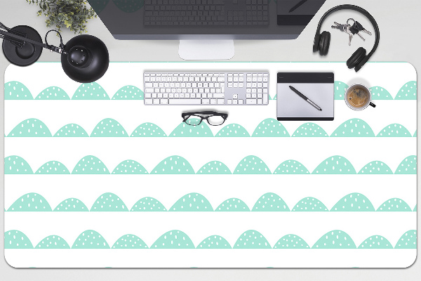 Tapis de bureau Rangées de menthe