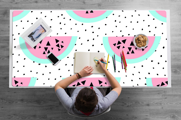Tapis de bureau Watermelons et points