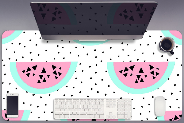 Tapis de bureau Watermelons et points