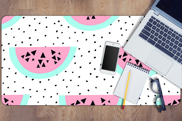 Tapis de bureau Watermelons et points