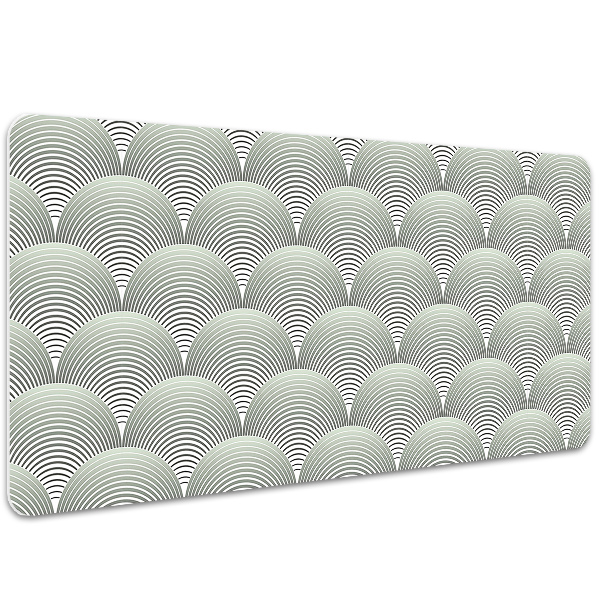 Sous-main bureau Motif de semi-cercles
