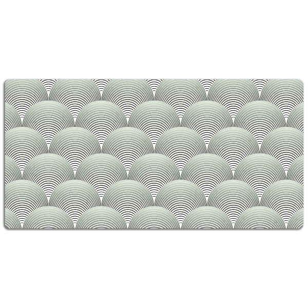 Sous-main bureau Motif de semi-cercles