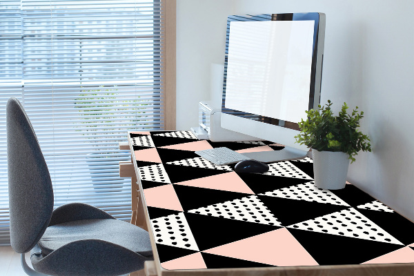Sous-main bureau Triangles géométriques