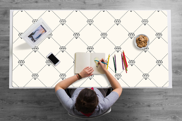 Tapis de bureau Motif en diamants