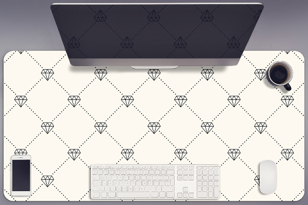 Tapis de bureau Motif en diamants