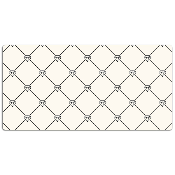 Tapis de bureau Motif en diamants