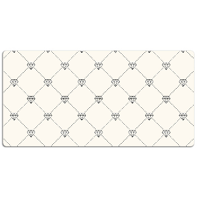 Tapis de bureau Motif en diamants