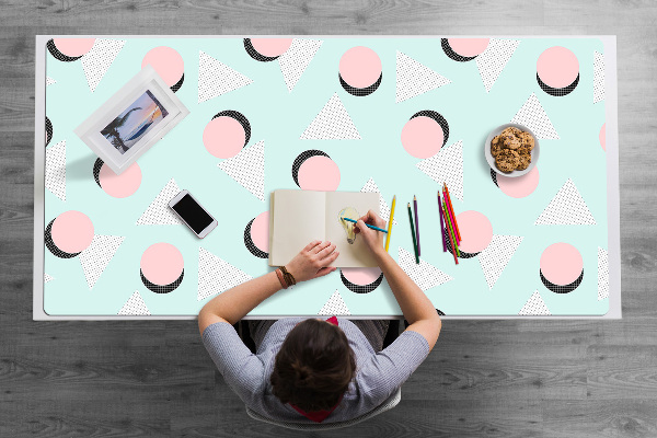 Tapis de bureau Roues et triangles