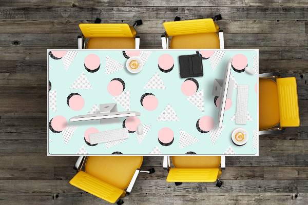 Tapis de bureau Roues et triangles
