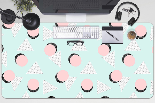 Tapis de bureau Roues et triangles