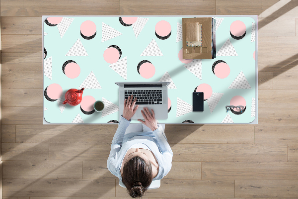 Tapis de bureau Roues et triangles