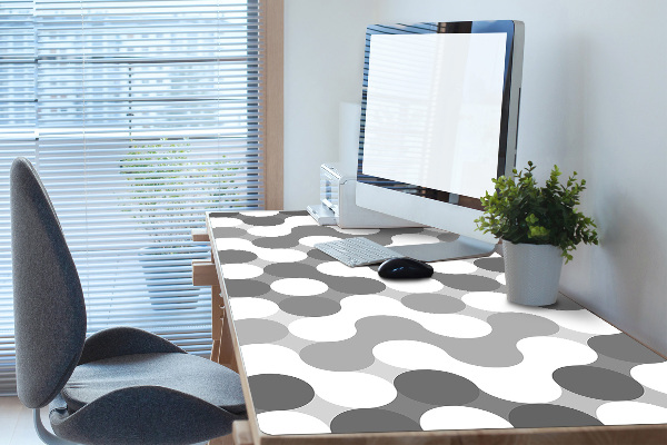 Sous-main bureau Roues grises et blanches