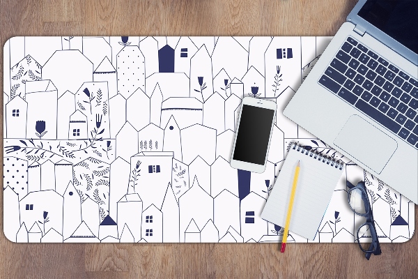 Sous-main bureau Ville de dessin
