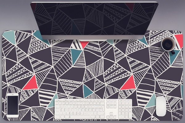 Sous main de bureau Modèle de doodle