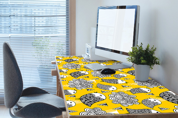 Tapis de bureau Doodle Birds