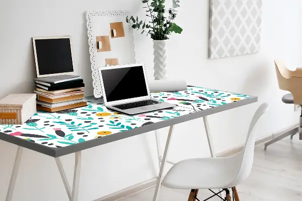 Sous-main bureau Fleurs scandinaves