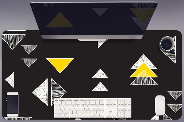 Protège bureau Triangles dessinés