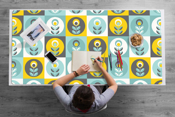 Sous main de bureau Motif floral