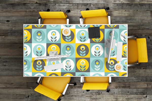 Sous main de bureau Motif floral