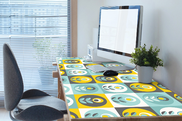 Sous main de bureau Motif floral