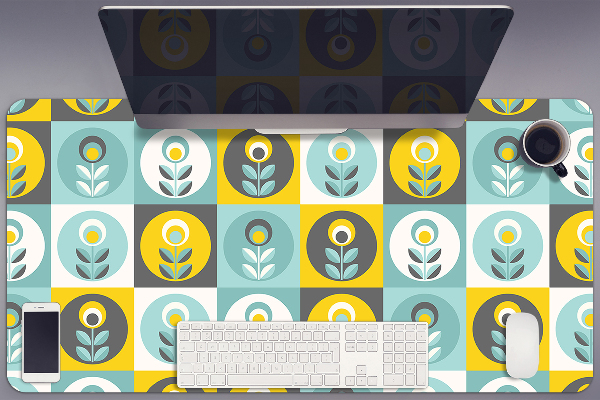 Sous main de bureau Motif floral