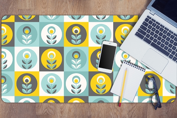 Sous main de bureau Motif floral