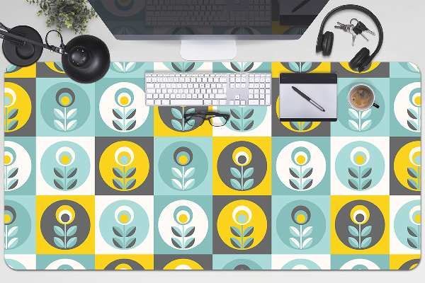 Sous main de bureau Motif floral