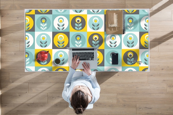 Sous main de bureau Motif floral