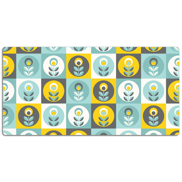 Sous main de bureau Motif floral