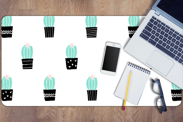Sous main de bureau Cactus