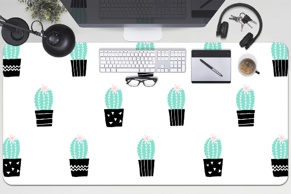 Sous main de bureau Cactus
