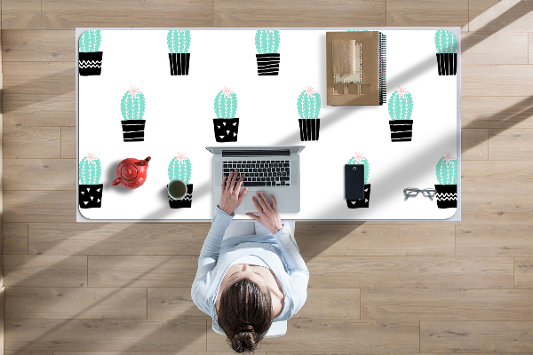 Sous main de bureau Cactus