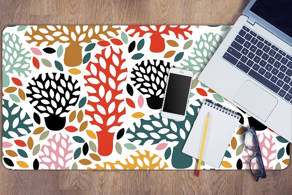 Sous main de bureau Doodle des arbres