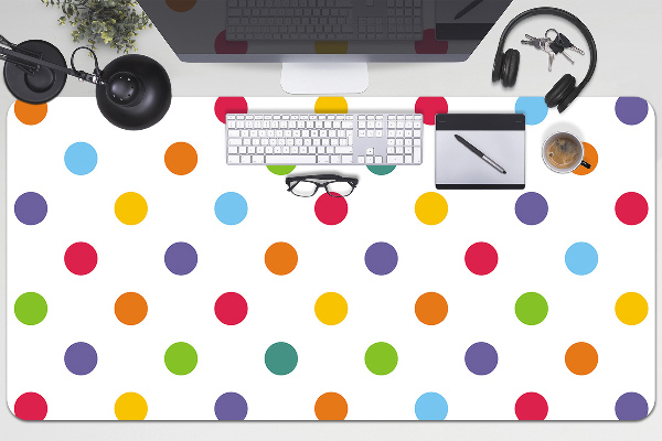 Tapis de bureau Points colorés