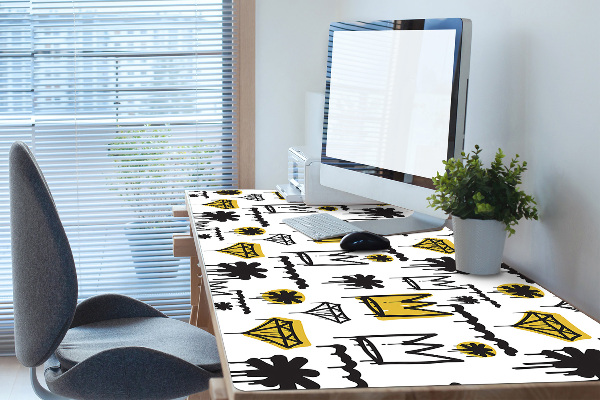Tapis de bureau Couronne des graffitis