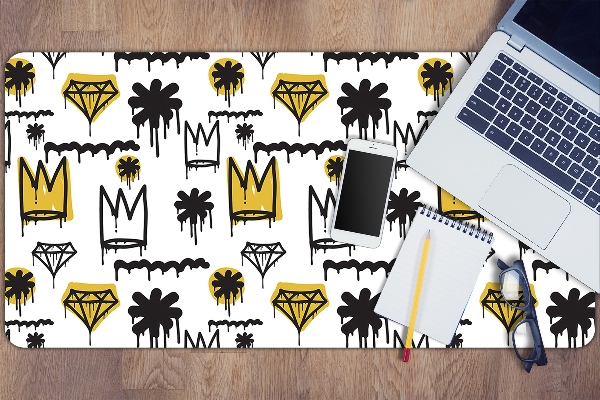 Tapis de bureau Couronne des graffitis